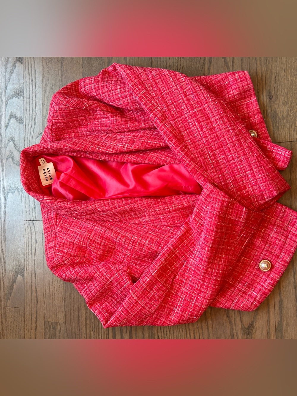 Hello Molly ONE YOU WANT BLAZER HOT PINK - Picture 5 of 15
